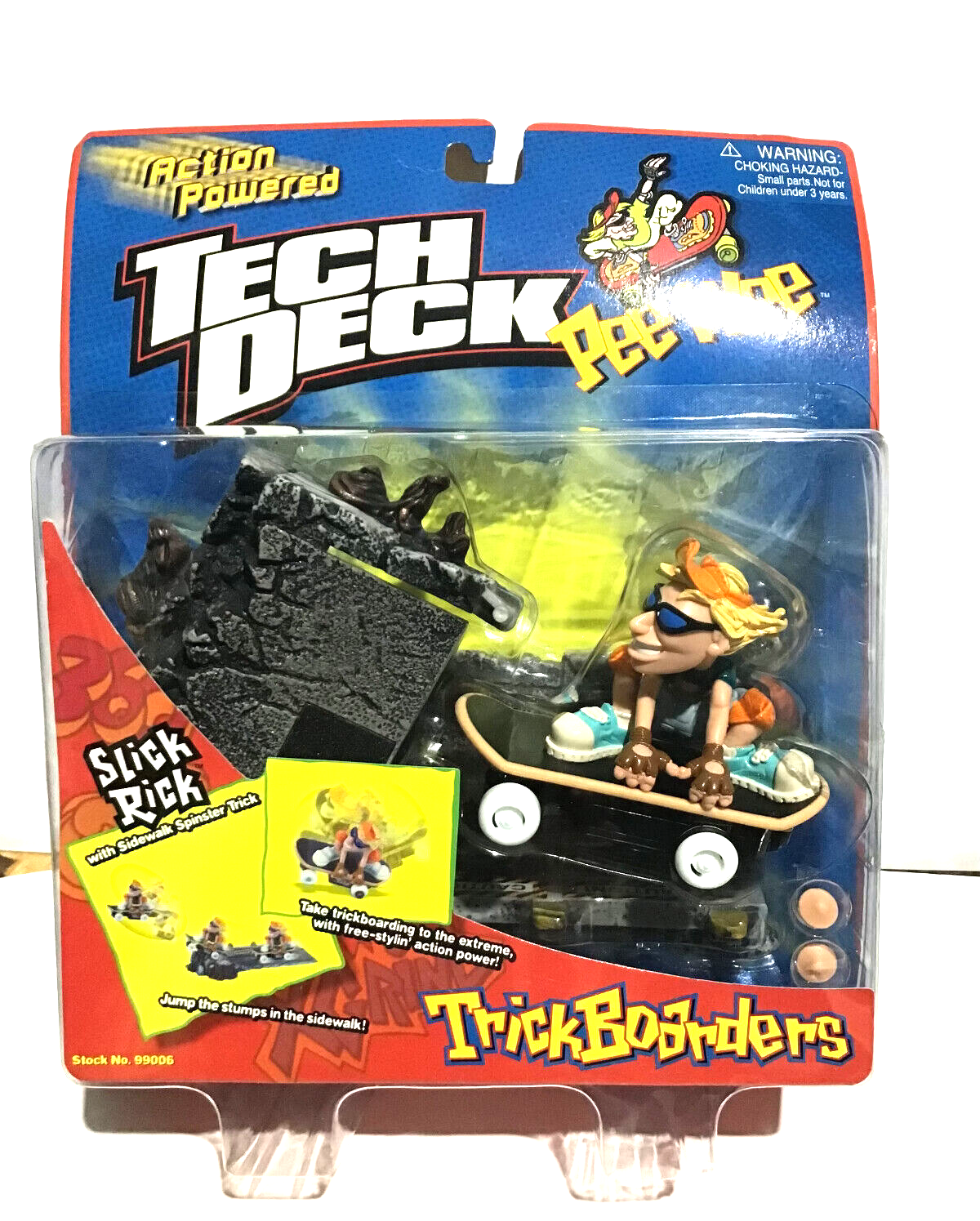 TECH DECK Pee wee Trick Border Lip Slide Clyde Figure