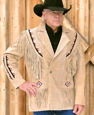 Buckskin jacket cheap without fringe