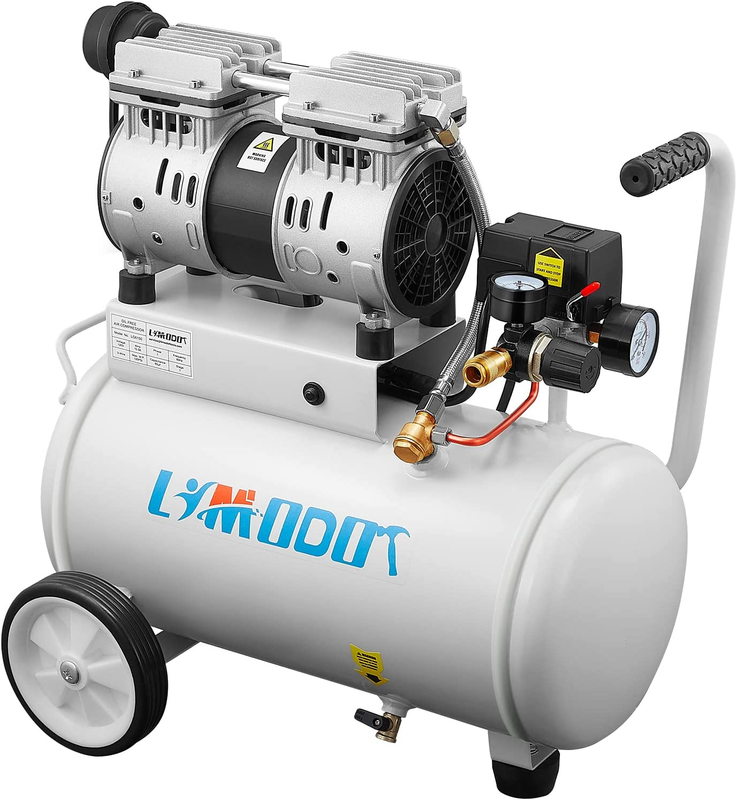 1.5 HP Air Compressor Portable, Ultra Quiet Air Compressor 6 Gallon Durable Stee