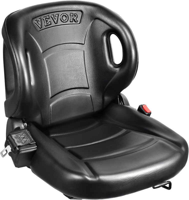 Universal Forklift Seat,Tractor Seat with Micro Switch, W/Seat Belt Forklift