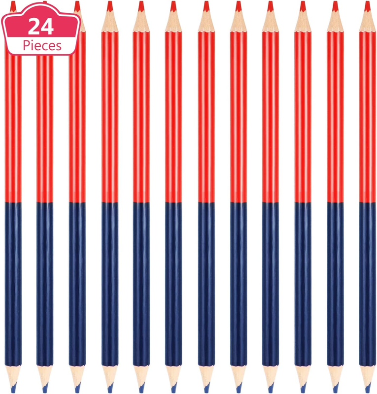 Checking Pencils Double Ended Colored Erasable Pencils Pre-