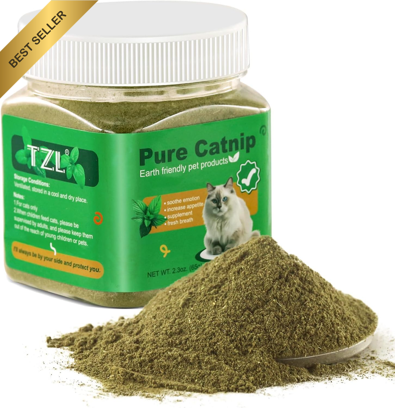 Organic Catnip Snack/Refill 65G No Stalks/Stems All Natural