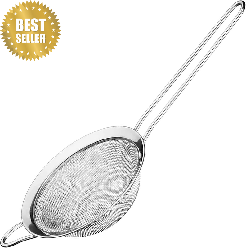Strainers Fine Mesh Sieve Stainless Steel Flour Sifter Fine Mesh Strainer for Ki