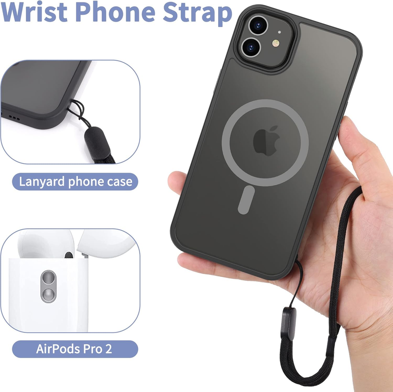 Phone Lanyard 2 Pcs-1 Pcs Adjustable Neck Strap,1 Pcs Wrist Strap,2 Pcs Pads,Uni
