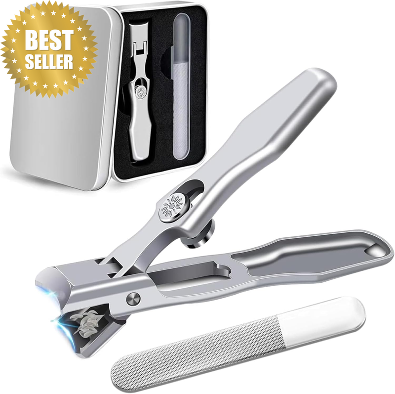 GAYA Nail Clippers for Men Thick Nails - Large Wide Jaw Opening Toe Nail Clipper