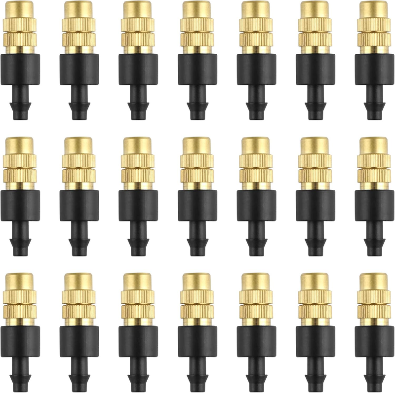 Atomizing Nozzle 30PCS Copper Drip Irrigation Sprinkler 4/7Mm Garden Cooling