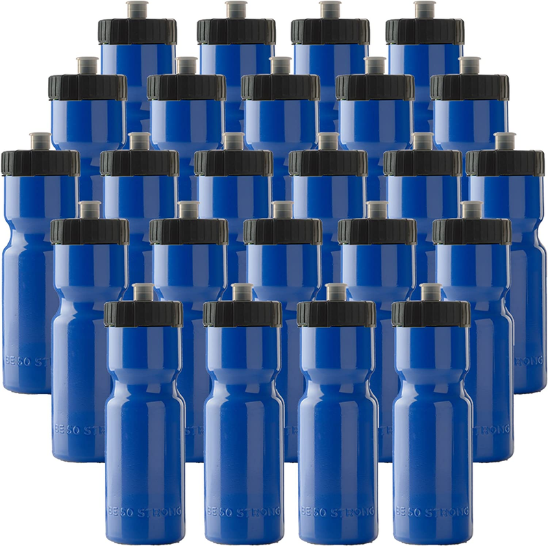 S Reusable Plastic For Adults & Kids| 24 Pack Sports Bottle 