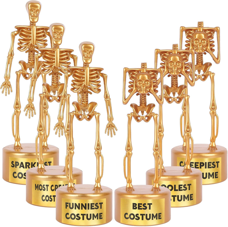 Halloween Costume Contest Trophy 6 Pack Skeleton Party Award Prize Classroom