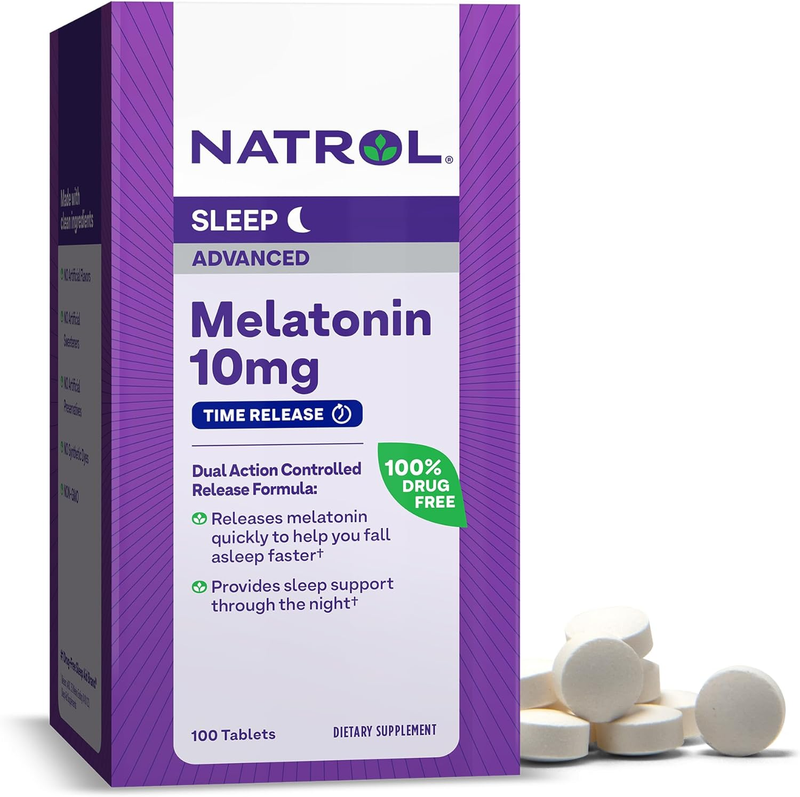 Natrol Advanced Sleep Melatonin 10Mg, Dietary Supplement for