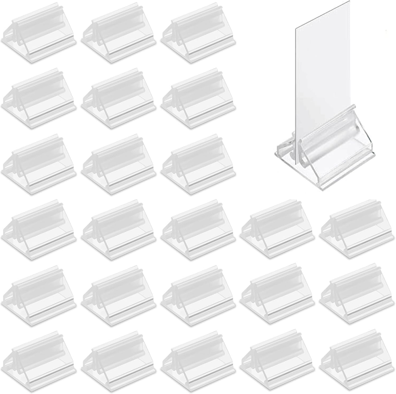 Card Stand,24 PCS Acrylic Card Stands Clear Plastic Card Display Stand Game Card