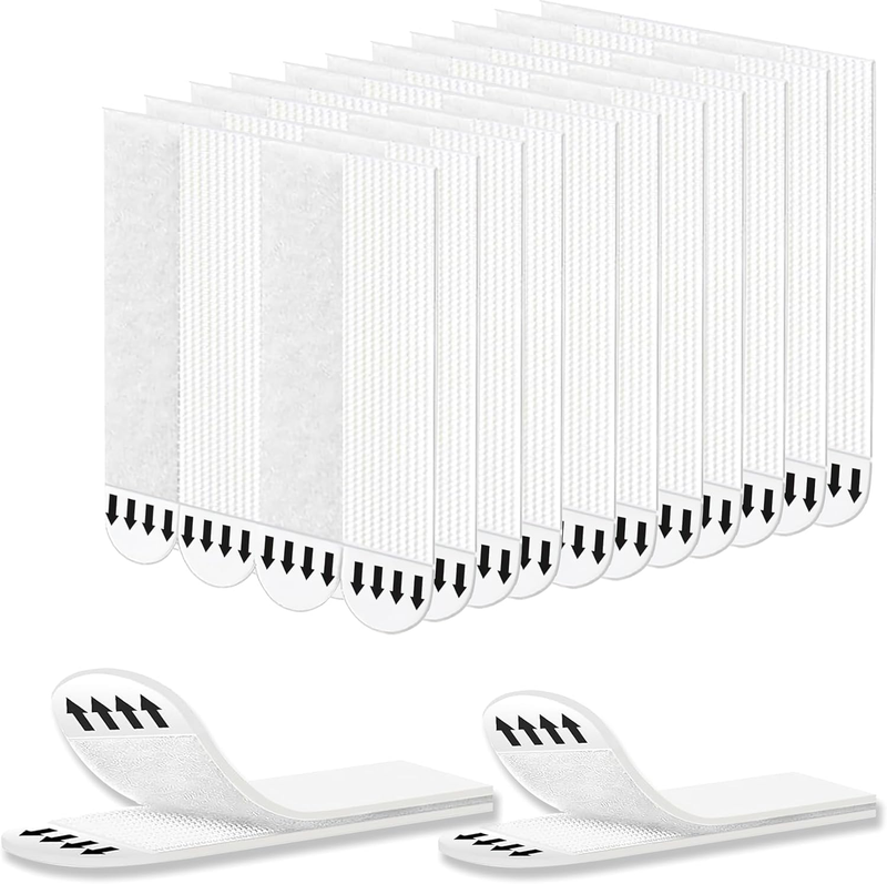 Large Picture Hanging Strips, 24 Pairs (48 Strips) Heavy Duty Wall Hanging Kit,