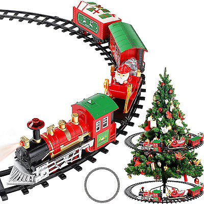 Lego train around christmas tree 2025