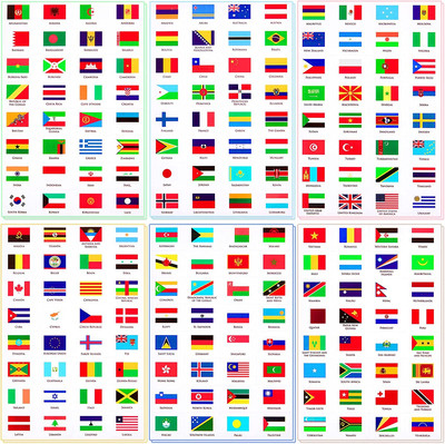 Outus World Flag Stickers Different Country Flag Stickers Flags of the World Cou