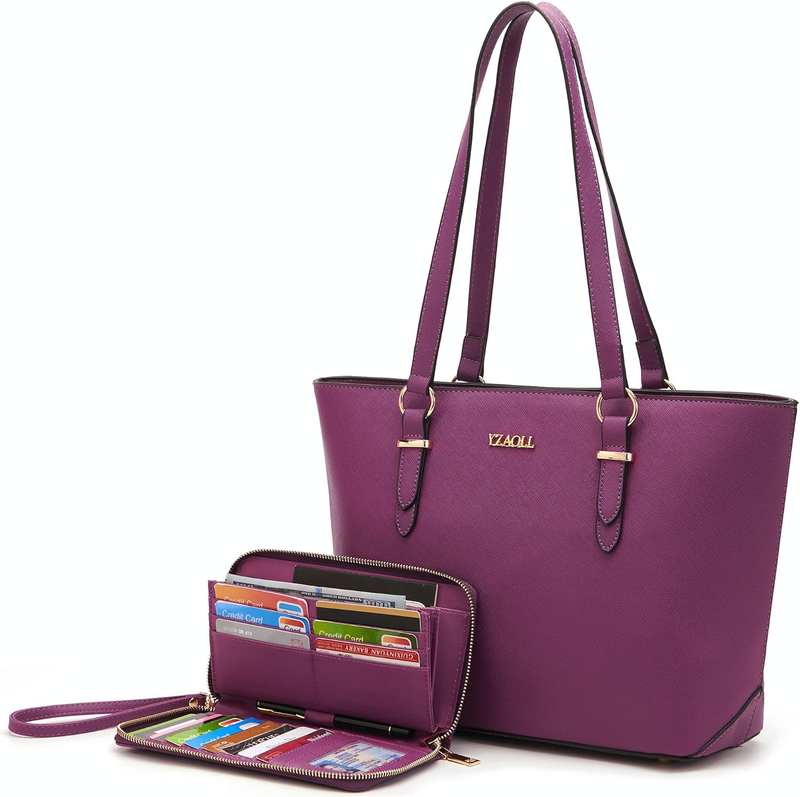 For Women Pu Leather Medium Tote Satchel Handbags With Match