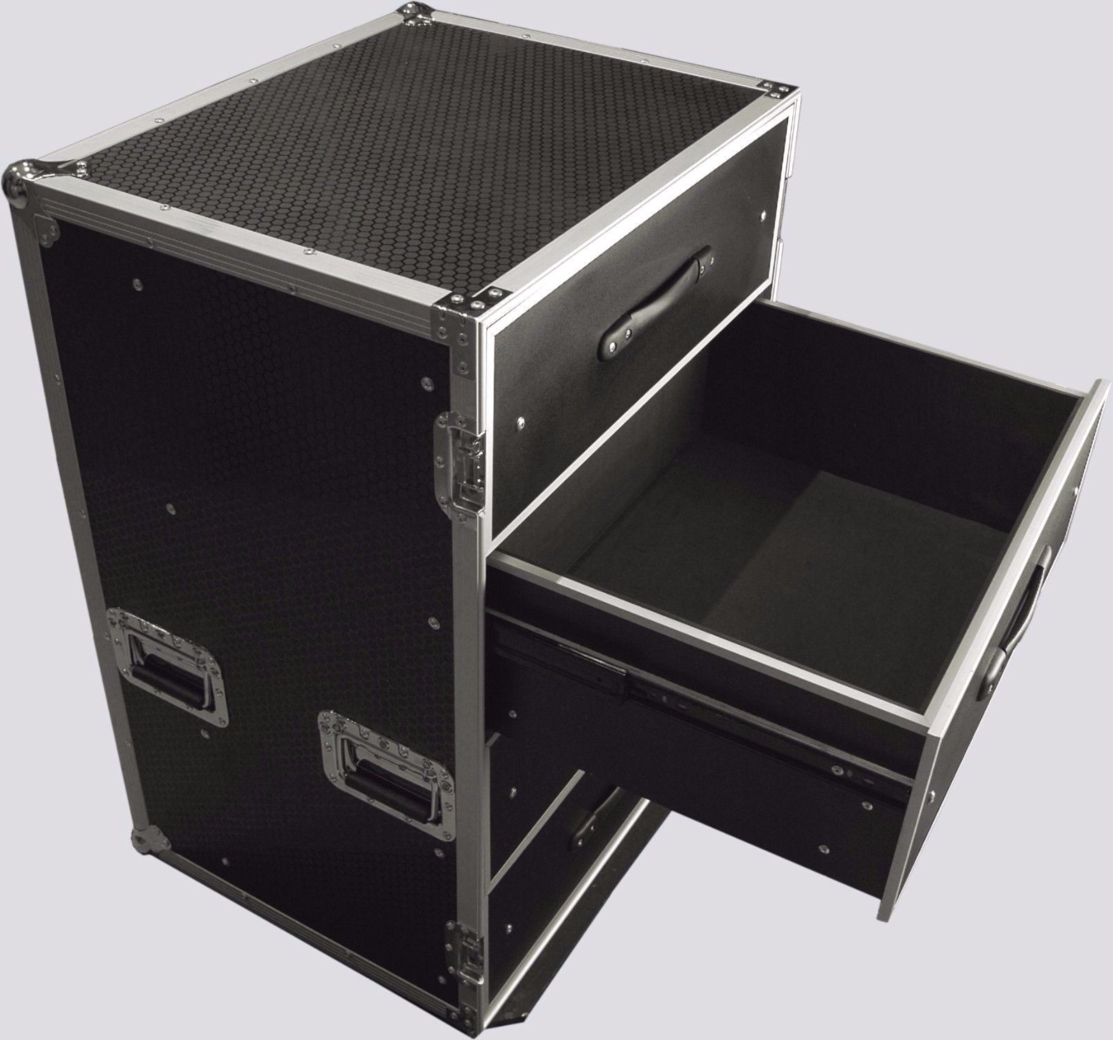 4 DRAW UTILITY ROAD CASE WITH LOCKABLE LID AND 4 WHEELS eBay