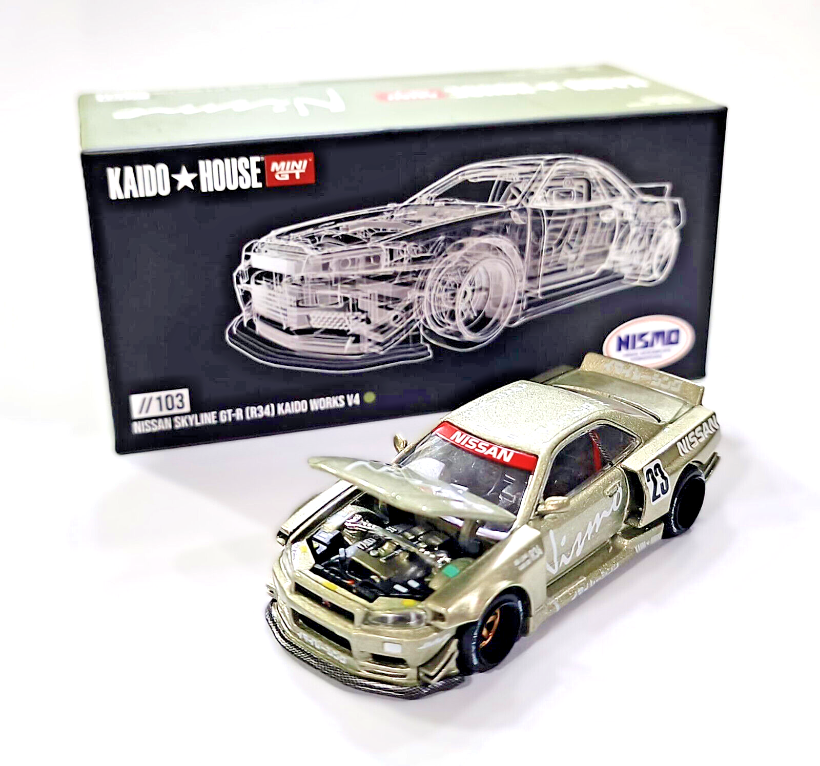 静岡ホビーショー2023 限定 KAIDO☆HOUSE MINI GT R34 未開封 静岡