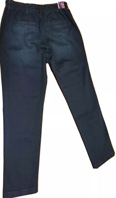 GLORIA VANDERBILT Pleated chino hi rise elastic waist pants Women Size 6 Avg NWT