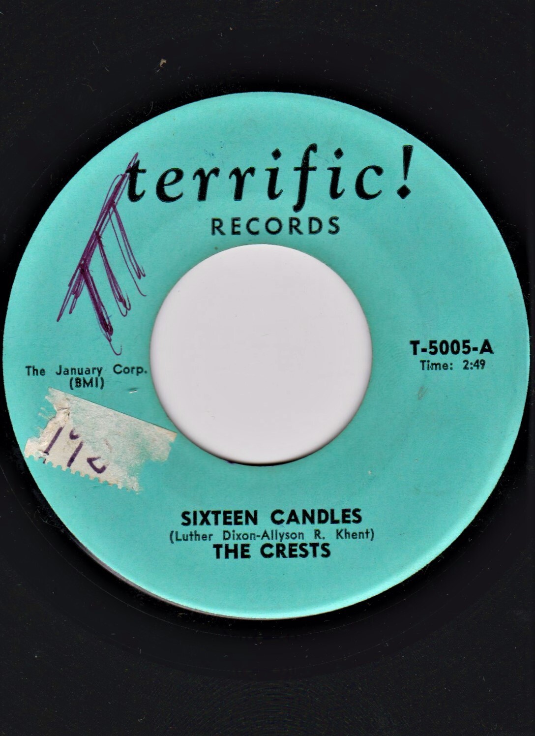 【中古】 16 Candles Crests Duprees THE CRESTS SIXTEEN CANDLES 1959 DOO WOP 45 | eBay