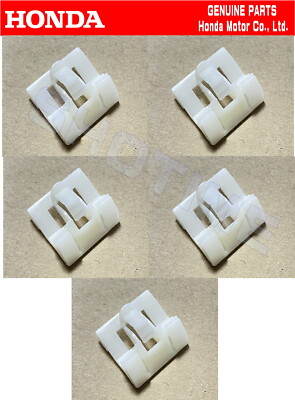 HONDA GENUINE 92-95 CIVIC EJ1 EG Coupe 5 pcs Front Door Window Molding Clip OEM