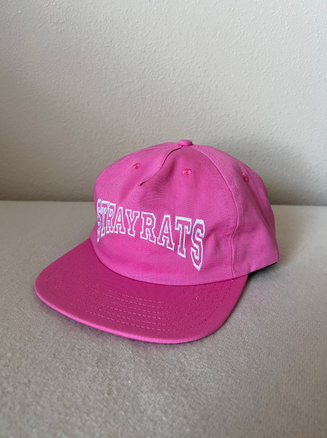 Stray Rats College Arch Logo Hat - Pink - NEW | eBay