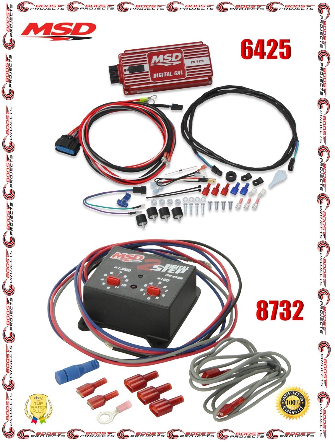 MSD Digital 6AL Ignition Control Red 6425 + 2-Step Rev