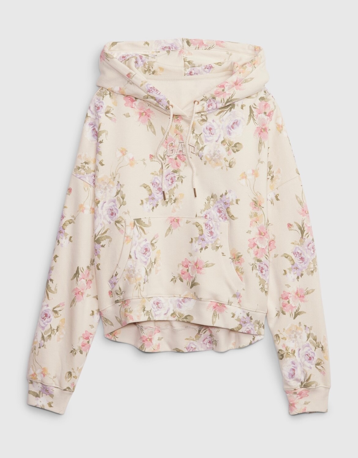 NWT Gap × LoveShackFancy Floral Cropped Logo Hoodie XS S | eBay