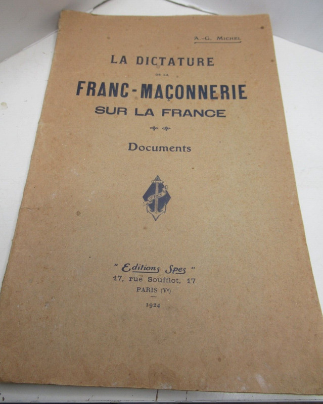 Dictature De La Franc-Maconnerie France 1924 Eo Pamphlet Loges Syndicats Urss