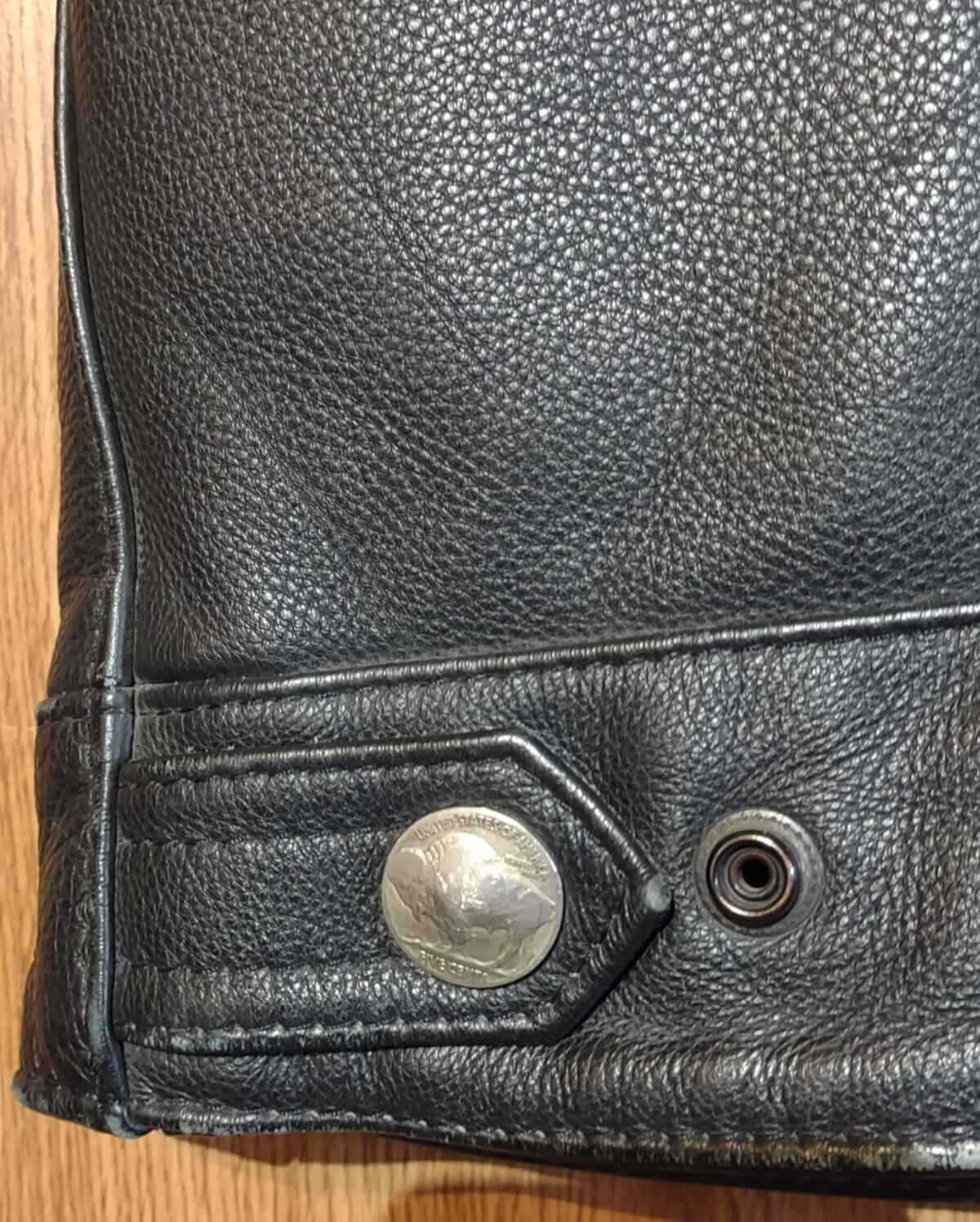 US Made Co. motorcycle leather vest biker mens club black size xxl