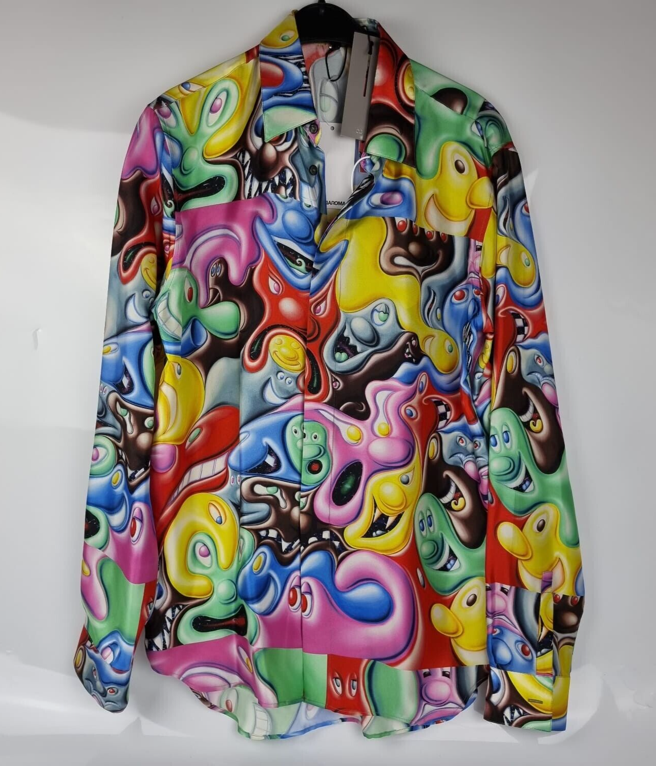 Dior Homme x Kenny Scharf Silk Multicolor Shirt Size 39 New | eBay