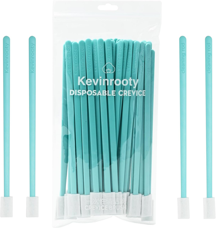 50PCS Disposable Crevice Cleaning Brush Tool Kit, Disposable Toilet Brush, Dispo