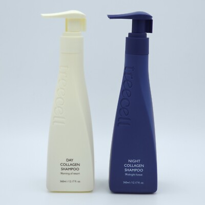 TREECELL Day Night Collagen Shampoo Set 360ml x 2ea Volume Cleansing K-Beauty