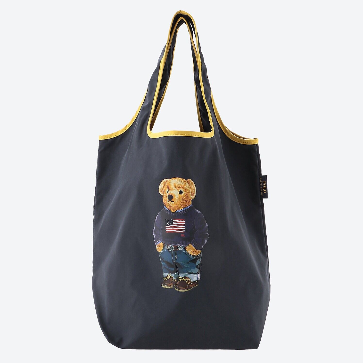POLO RALPH LAUREN Bear Logo Reusable Shopping Tote Bag POLO RALPH LAUREN Bear Logo Reusable Shopping Tote Bag