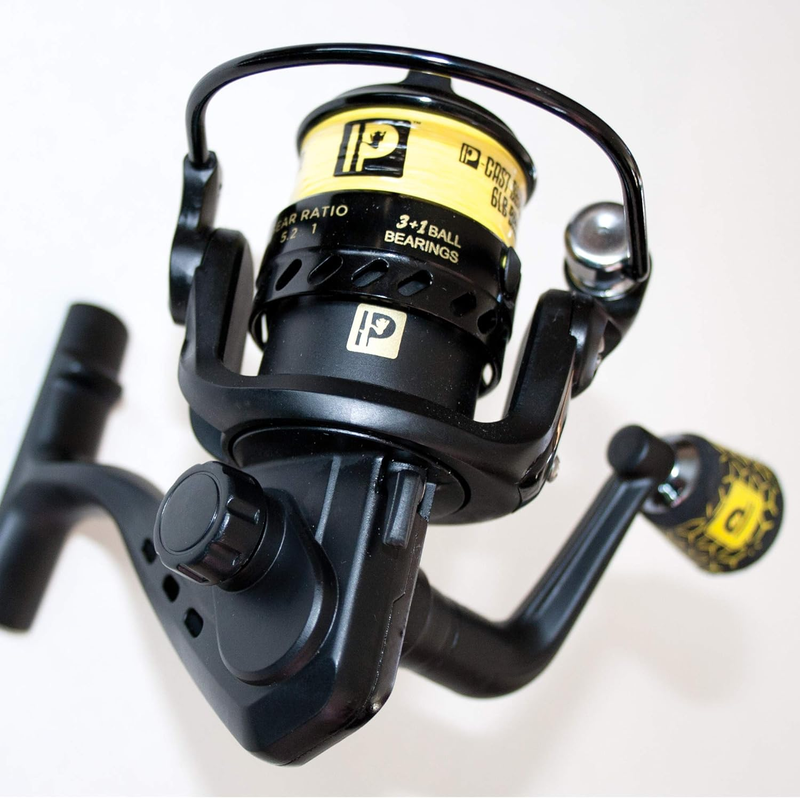 Micro Spinning Reel and 2-Piece Fishing Rod Combo - Pre-Spooled Spinning Reels