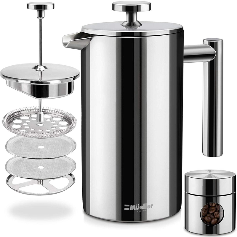 Double Insulated 310 Stainless Steel Coffee Maker 4 Level F