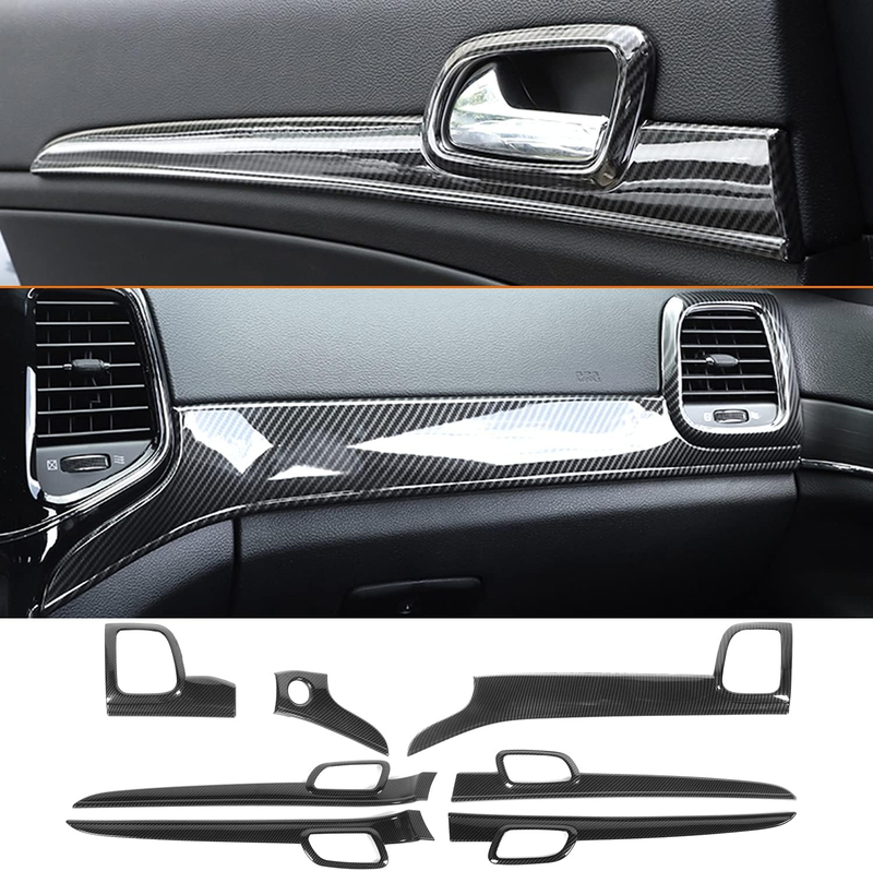 Dashboard Panel Trim Door Handle Cover for Jeep Grand Cherokee 2014-2021