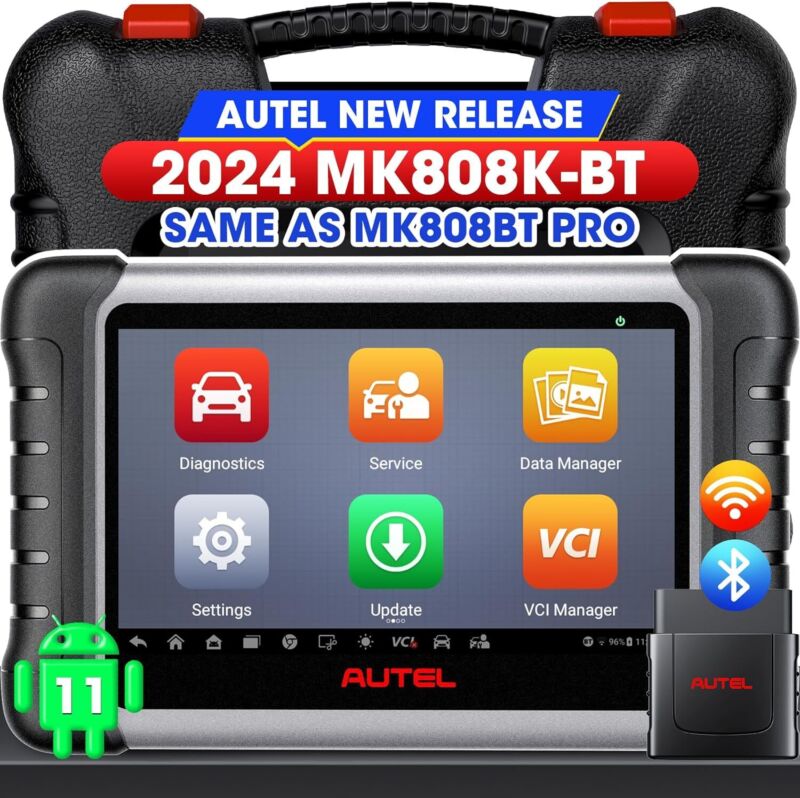 2024 Autel Maxicom Mk808k-bt Mk808bt Pro Car Diagnostic Tool Full System Scanner