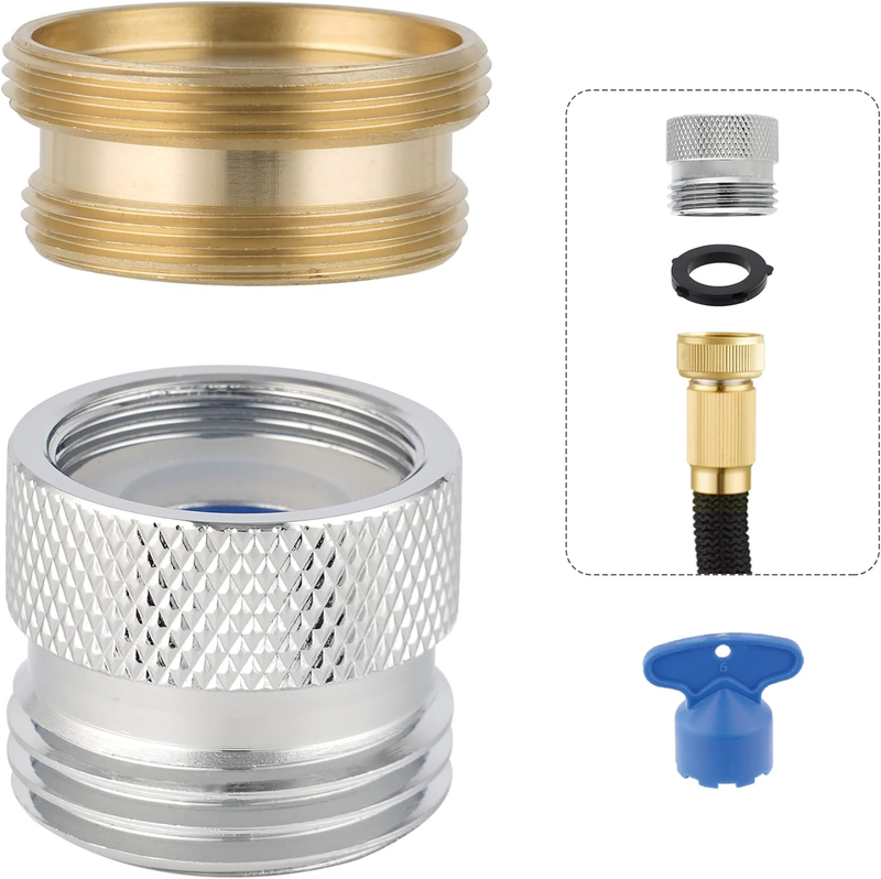 Adapter Kit, Sink Brass Garden Hose Attachment With Washer