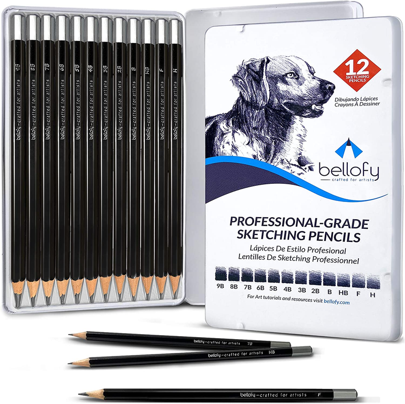 S For Artists | Art Pencils For Drawing And Shading | 9b-h Sketchi