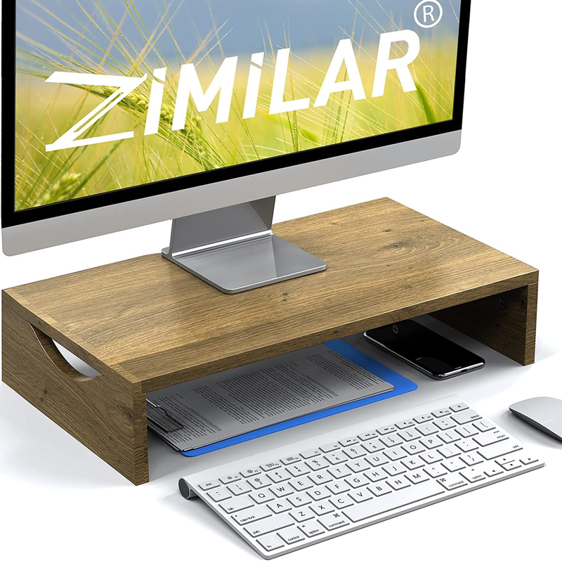 Monitor Stand Riser 2 Tiers Monitor Riser with Storage Organizer for Home Office