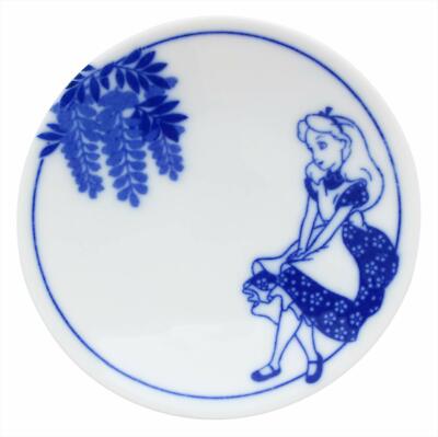Sango Toki Disney Sometsuke Mamezara Small Plate 90mm Alice 3230-108 JAPAN