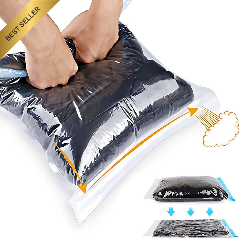 6 Pack Travel Compression Packing Bags Space Saver Roll-Up Clothes Comforter 40x