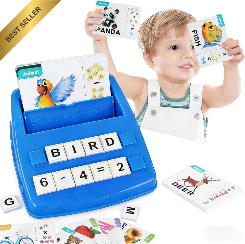 Montessori Letter Matching Game, Alphabet Spelling Learning Toy for Kids