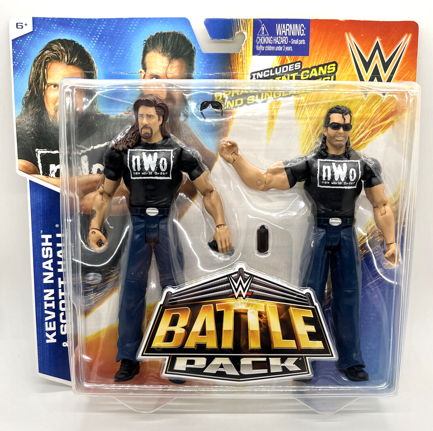 nWo アウトサイダーズフィギュア　ナッシュ&ホール WWE WWE Outsiders Battle Pack 36 Kevin Nash Scott Hall WCW NWO 2