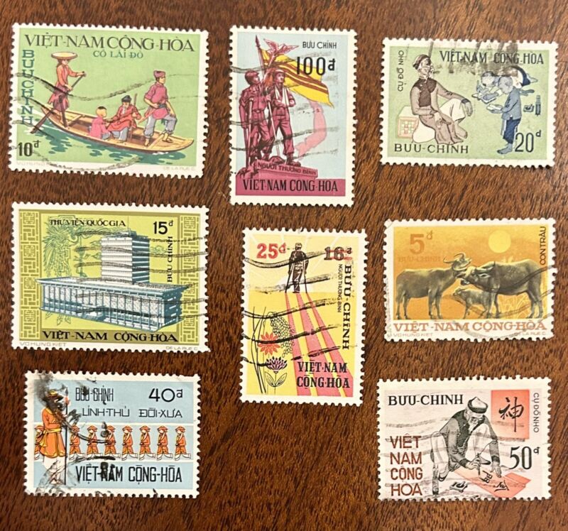 Viet Nam, South: 8  Different stamps, SEE Picture!. Lot #07-12291