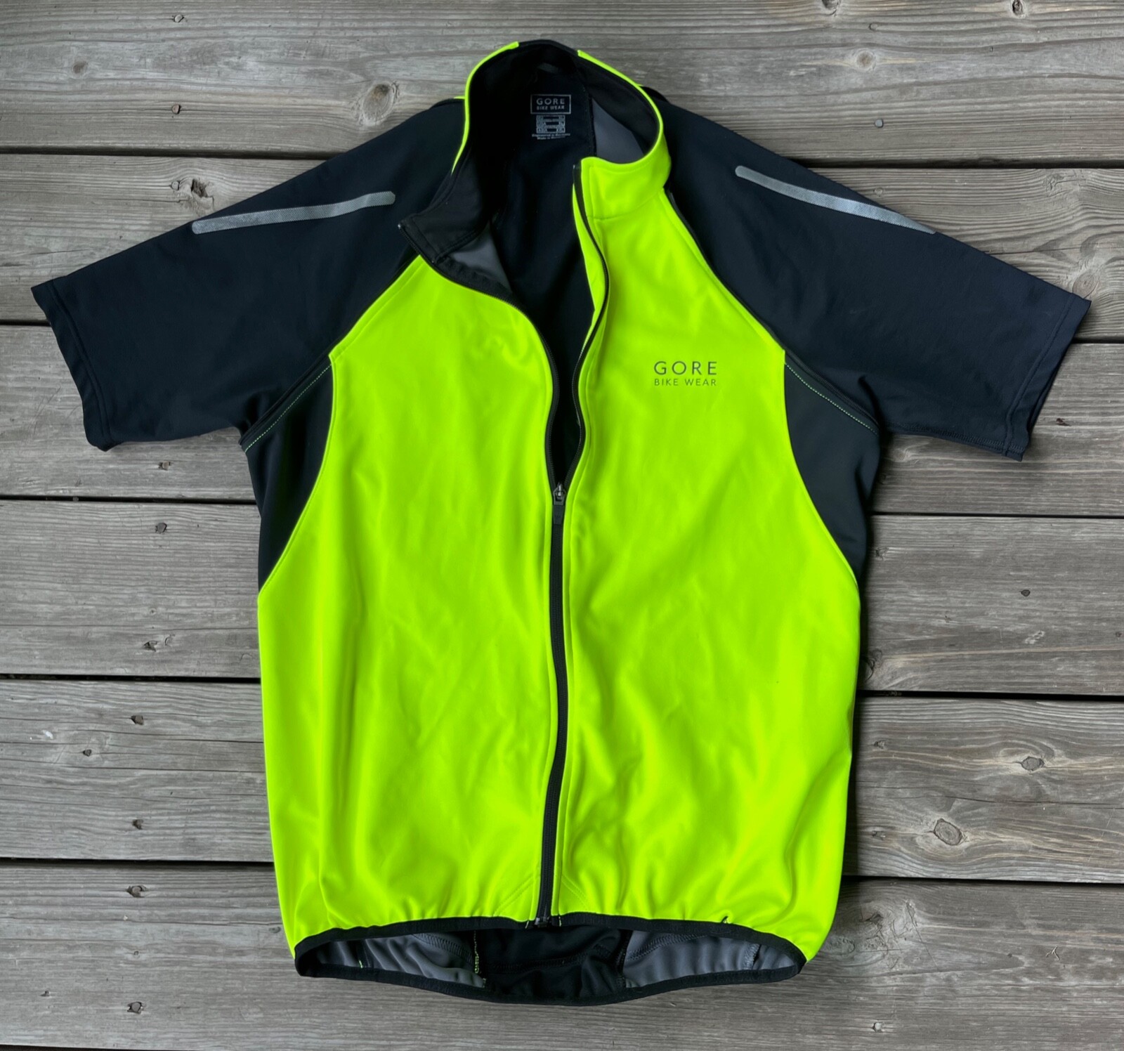 GORE Bike Wear Goretex Windstopper Logo Full Zip Yellow
