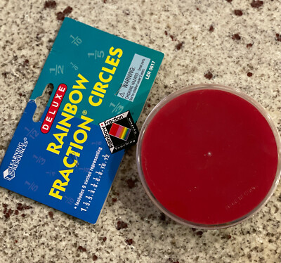 Learning Resources - Deluxe Rainbow Fraction 9 Circles with Storage Ages 6+ 
