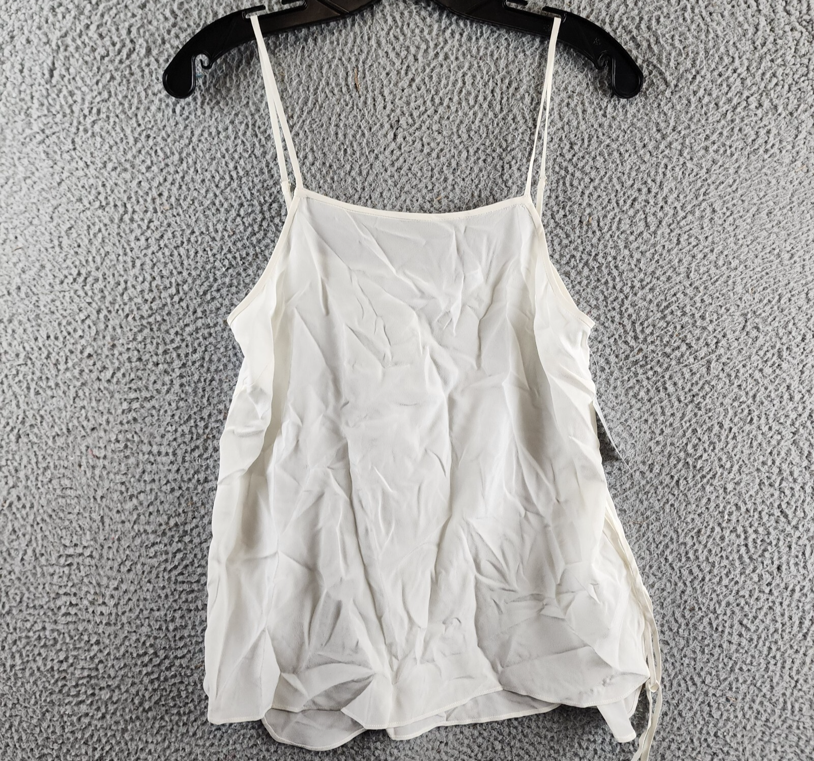 Equipment Femme Willow Silk Top Women's XS Nature White Adjustable Strap - Picture 2 of 15