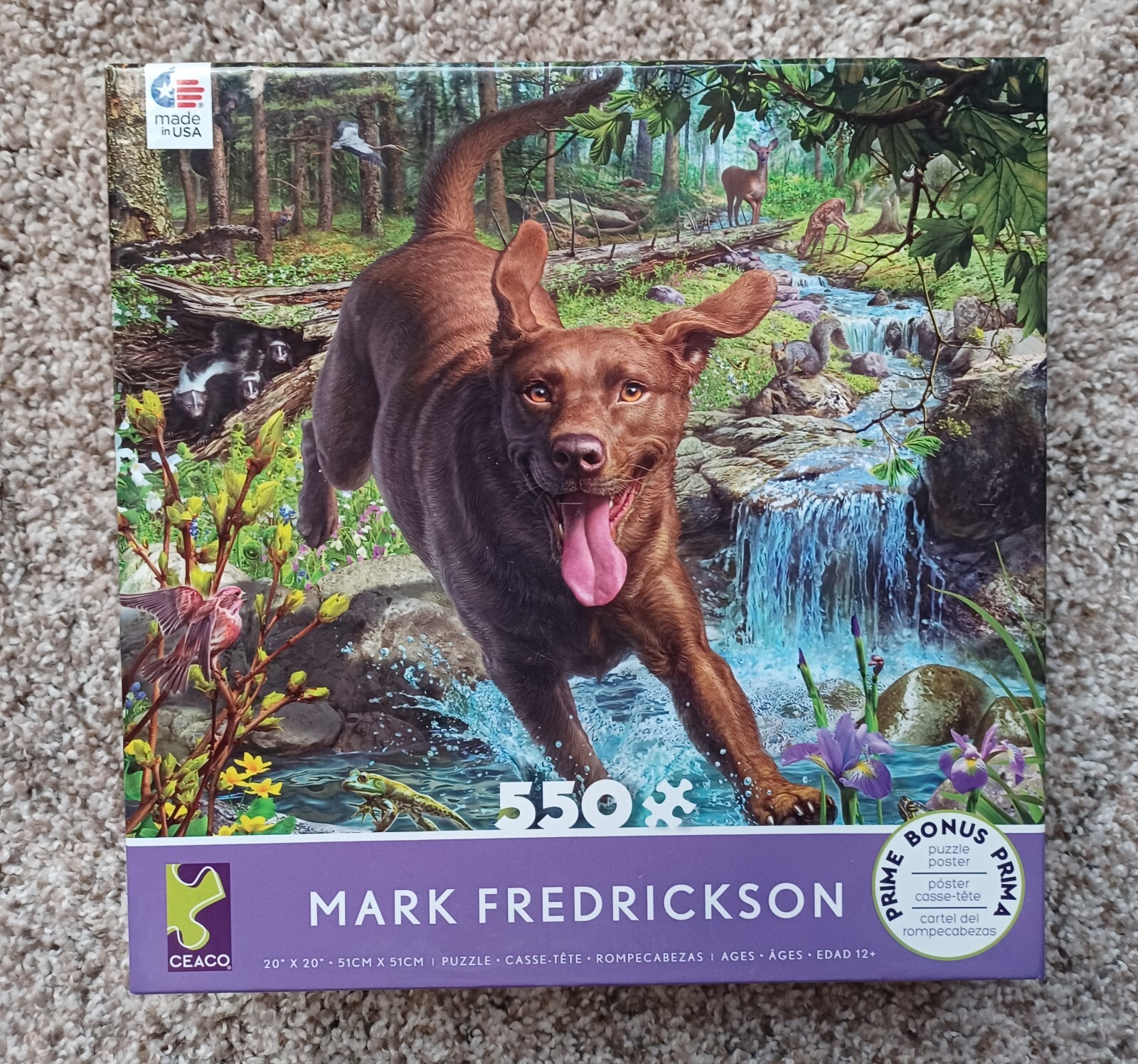 Ceaco - 550 Piece Mark Fredrickson BROWN LAB DOG 20
