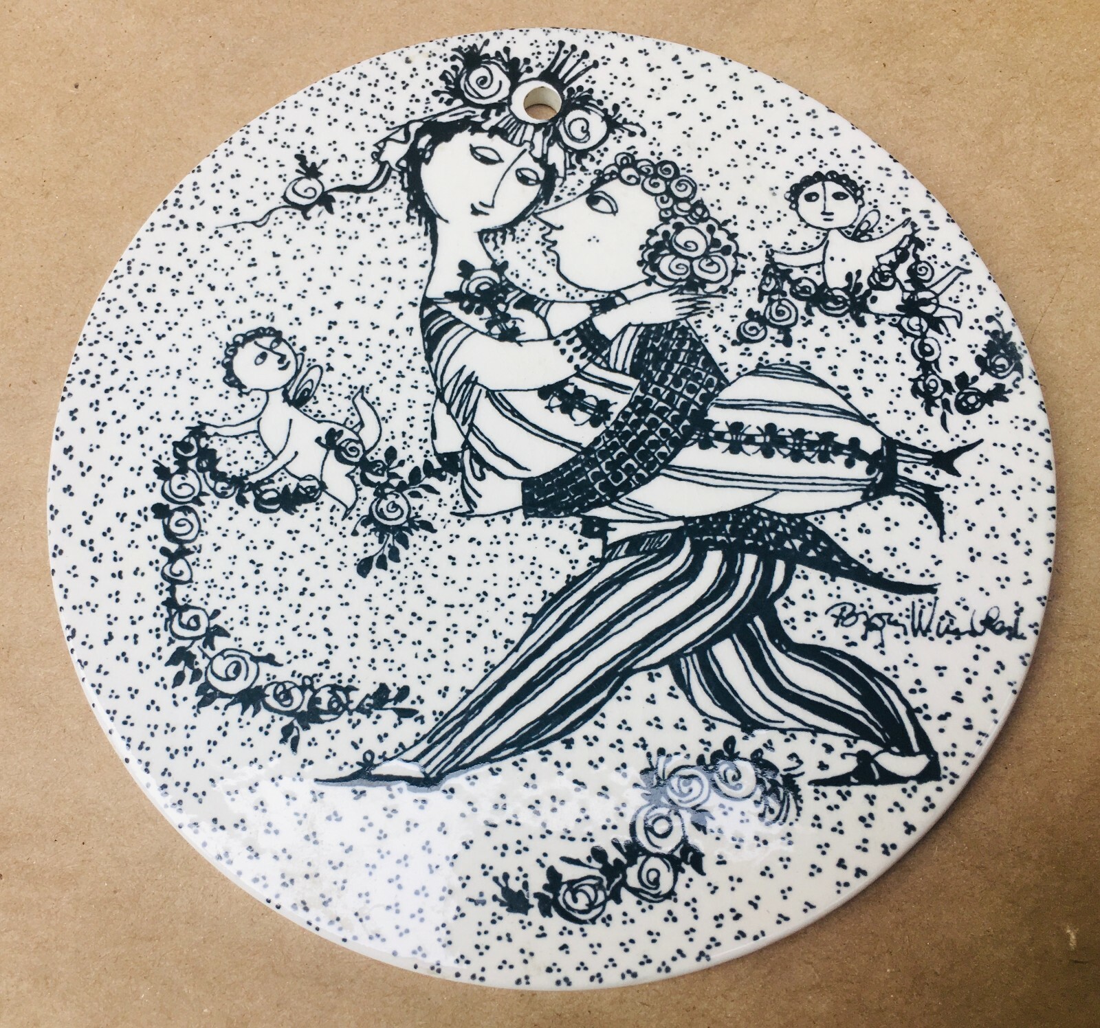 ローゼンタールRosenthal デンマークBjörn Wiinblad壁掛け BJORN WIINBLAD ROSENTHAL STUDIO LINE WALL PLAQUE / PLATE