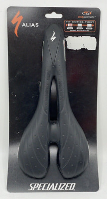 NOS Specialized ALIAS Expert 130mm Black Ti Rail Saddle NEW ON CARD!